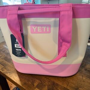 YETI CAMINO Pink and Cream Tote